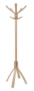 PORTEMANTEAUX - 5 crochets - Portemanteau Bistro équipé de 5 doubles patères avec tête rotative bois clair