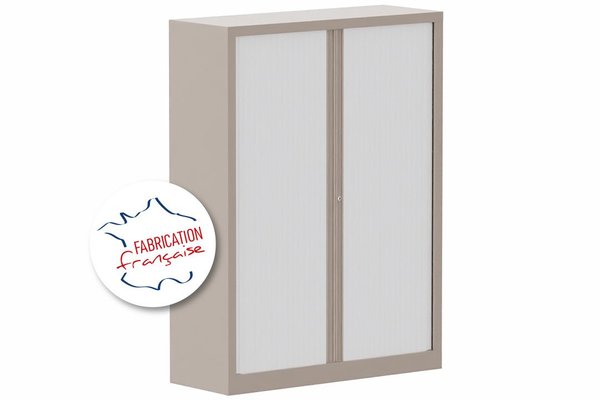 [Pas de famille] - [Pas de sous famille] - Armoire à rideaux H160xL120cm 3 tablettes