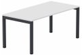 Module départ table composable 140x80cm blanc/ anthracite - sur délai