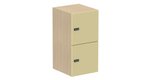 Meuble à cases H.92xL.45xP.50cm - 2 cases H43cm. portes pleine. serrure à code