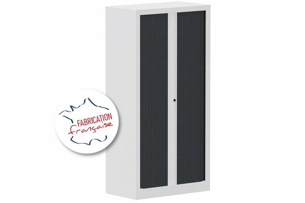 [Pas de famille] - [Pas de sous famille] - Armoire à rideaux H136xL120cm 3 tablettes