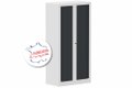 Armoire à rideaux H136xL120cm 3 tablettes