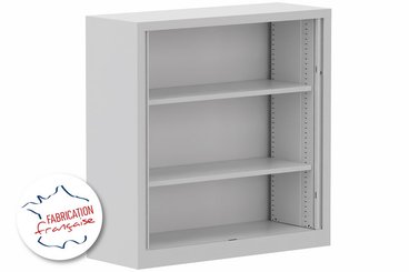 [Pas de famille] - [Pas de sous famille] - Armoire à rideaux H120xL120cm 2 tablettes