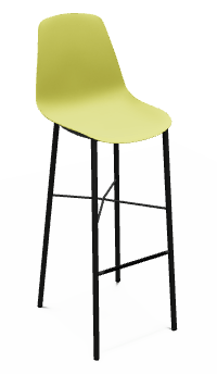 CHAISES ET TABOURETS - Pour tables hauteurs 105 ou 110 cm - DIXIE Chaise haute L.44xP.52xH.117cm-hauteur assise 80cm.