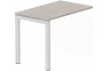 Module composable pied arche L.120xP.60cm, suivant, plateau acacia, structure blanc