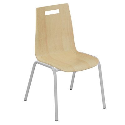 SCOLAIRE - Decouvrir - Chaise NÉMO II coque C1 Classic bois Blueprotech® pièt. époxy - T3