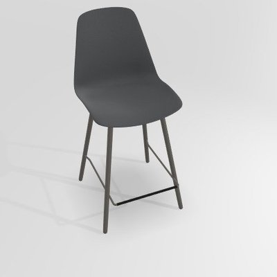 CHAISES ET TABOURETS - Pour tables hauteur 90 cm - PETALE Chaise haute L.46xP.51.5xH.101.5cm-hauteur assise 65.5cm
