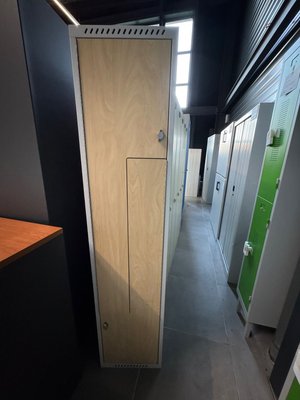 DESTOCKAGE - Rangements - Vestiaire monobloc 2 cases en bois largeur 30 cm