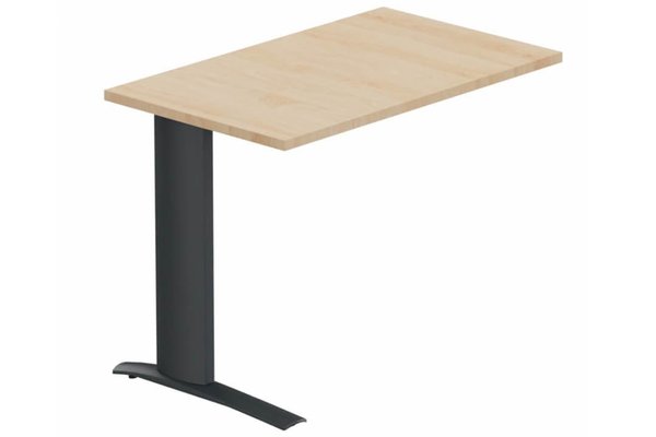 Gamme K1 - Extensions - Plans droits - Retour sur pied, 60x80cm, Hêtre/Anthracite