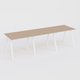 Table Keops Métal 420x120 cm de profondeur et hauteur 109 cm . Plateau épaisseur 25mm.