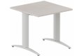 Module composable pied i, L.80xP.80cm, départ, plateau acacia, structure aluminium, plateau acacia, structure aluminium