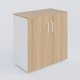 Armoire avec portes tablettes mélaminé 800x420x800