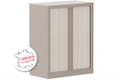 Armoire à rideaux H100xL80cm 2 tablettes