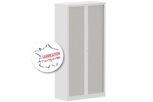 [Pas de famille] - [Pas de sous famille] - Armoire à rideaux H198xL100cm 4 tablettes