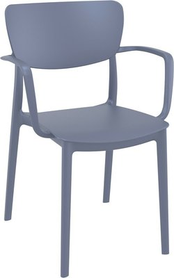 POLYPROPYLENE - FAUTEUILS  - CLYDE-Fauteuil en polypropylène renforcè fibre de verre-Finition anthracite(PAN)