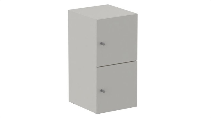 CASIERS - 2 cases - Meuble à cases H.92xL.45xP.50cm - 2 cases H43cm. portes pleine. serrure à clé