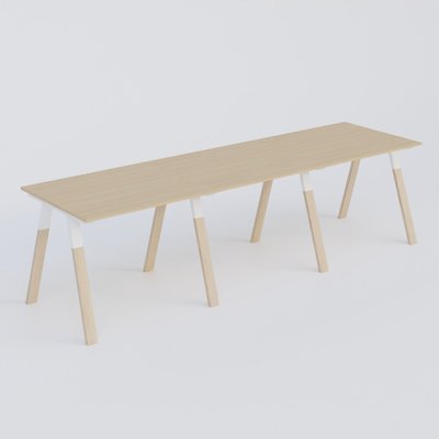 [Pas de famille] - [Pas de sous famille] - Table Keops Bois 280x120 cm de profondeur et hauteur 109 cm . Plateau épaisseur 25mm.