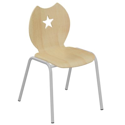 SCOLAIRE - Decouvrir - Chaise NÉMO II coque Étoile bois Blueprotech® pièt. époxy - T4
