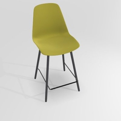 CHAISES ET TABOURETS - Pour tables hauteur 90 cm - PETALE Chaise haute L.46xP.51.5xH.101.5cm-hauteur assise 65.5cm