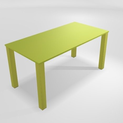 ATLAS Table haute forme rectangulaire L.180xP.90xH.89.4cm