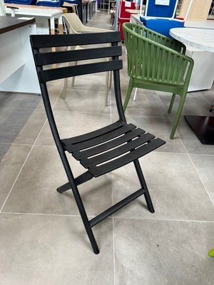 DESTOCKAGE - Chaise - Chaise intérieur/extérieur polypropylène noir pliante