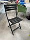 Chaise intérieur/extérieur polypropylène noir pliante