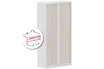 [Pas de famille] - [Pas de sous famille] - Armoire à rideaux H198xL100cm 4 tablettes