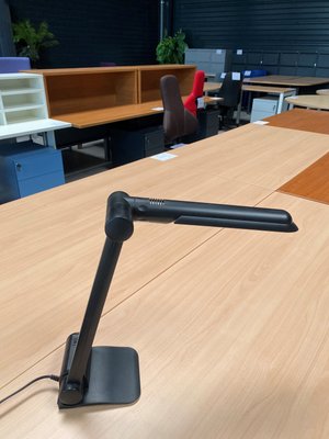DESTOCKAGE - Chaise - Lampe de bureau basse noir