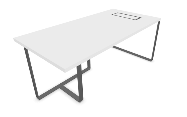 Gamme P1 - Tables de bureau - P1 Table de bureau 180x90cm - top access à droite - sans voile de fond.