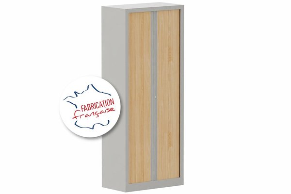 [Pas de famille] - [Pas de sous famille] - Armoire à rideaux H198xL80cm 4 tablettes