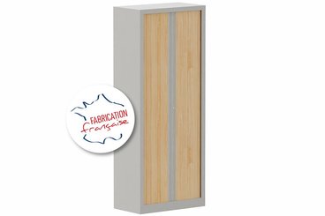 [Pas de famille] - [Pas de sous famille] - Armoire à rideaux H198xL80cm 4 tablettes