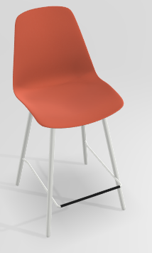 CHAISES ET TABOURETS - Pour tables hauteur 90 cm - PETALE Chaise haute L.46xP.51.5xH.101.5cm-hauteur assise 65.5cm