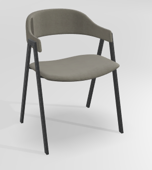 CHAISES ET TABOURETS - Pour tables standards, ht 75 cm, piétement 4 pieds - POPEYE Chaise L.53xP.43xH.77.5cm-hauteur assise 46cm