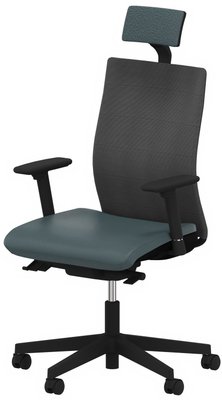 OPERATIVE - Dossier résille - ZEN MESH MANAGER fauteuil manager avec accotoirs synchrone décalé avec translation d'assise
