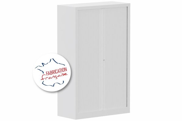 [Pas de famille] - [Pas de sous famille] - Armoire à rideaux H160xL100cm 3 tablettes