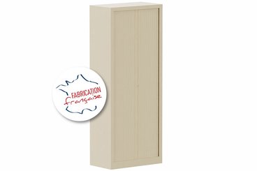 [Pas de famille] - [Pas de sous famille] - Armoire à rideaux H198xL80cm 4 tablettes