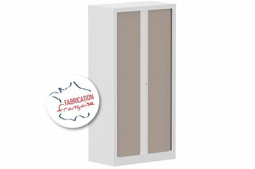 [Pas de famille] - [Pas de sous famille] - Armoire à rideaux H136xL120cm 3 tablettes