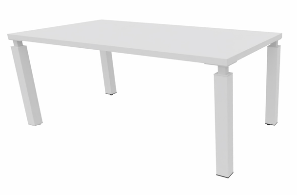 Gamme X4 - Tables de bureau - X4 Table de bureau 180x90cm sur pieds blanc / blanc - sur délai
