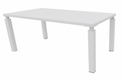 X4 Table de bureau 180x90cm sur pieds blanc / blanc - sur délai