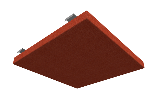 PANNEAUX ACOUSTIQUES - Pour plafond ou mur suspendu - SQUARE panneau acoustique pour plafond type Armstrong L.57.5xP.57.5cm ép. 48mm-Finition tissu BERTA