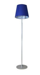 LUMINAIRES - Lampes - CUP Lampadaire abat jour forme conique tissu bleue pietement fin -Haut 155cm