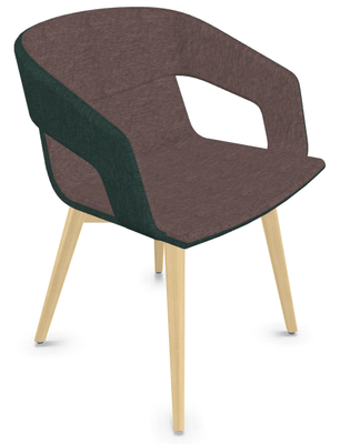 FAUTEUILS/POUFS - 4 pieds bois - MELODY fauteuil 4 pieds bois frêne naturel