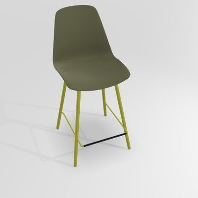 CHAISES ET TABOURETS - Pour tables hauteur 90 cm - PETALE Chaise haute L.46xP.51.5xH.101.5cm-hauteur assise 65.5cm