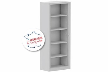 [Pas de famille] - [Pas de sous famille] - Armoire à rideaux H198xL80cm 4 tablettes