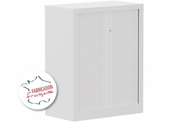 [Pas de famille] - [Pas de sous famille] - Armoire à rideaux H100xL80cm 2 tablettes