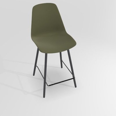 CHAISES ET TABOURETS - Pour tables hauteur 90 cm - PETALE Chaise haute L.46xP.51.5xH.101.5cm-hauteur assise 65.5cm
