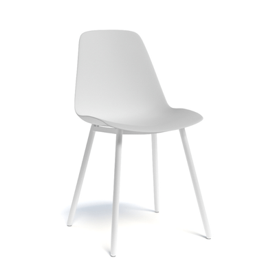 CHAISES ET TABOURETS - Pour tables standards, ht 75 cm, piétement 4 pieds - PETALE Chaise L.44xP.53.5xH.80.5cm-hauteur assise 47cm