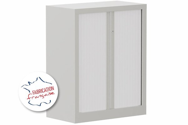 [Pas de famille] - [Pas de sous famille] - Armoire à rideaux H100xL80cm 2 tablettes