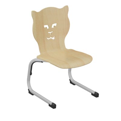 SCOLAIRE - Decouvrir - Chaise GIPSY II coque Y1 Nala bois Blueprotech® pièt. alu époxy - T2