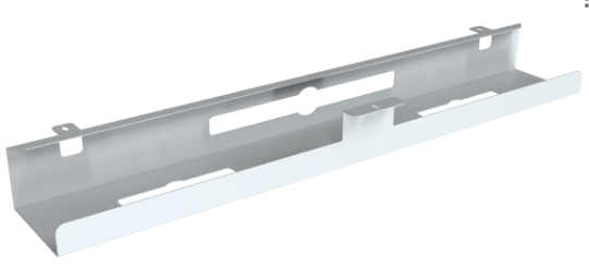 [Pas de famille] - [Pas de sous famille] - Goulotte UNIVERSELLE Longeur 800 x profondeur 125 mm x hauteur 750 mm finition Blanc